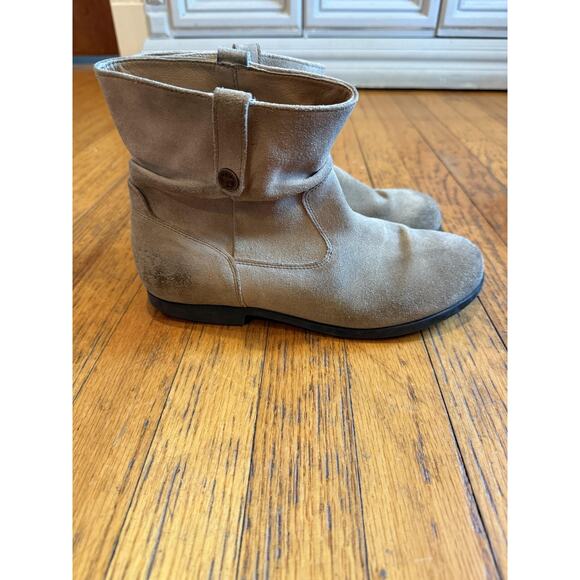 Birkenstock Boots Womens Size 9 40 Suede Ankle Booties Made in Portugal Zip - Picture 4 of 10